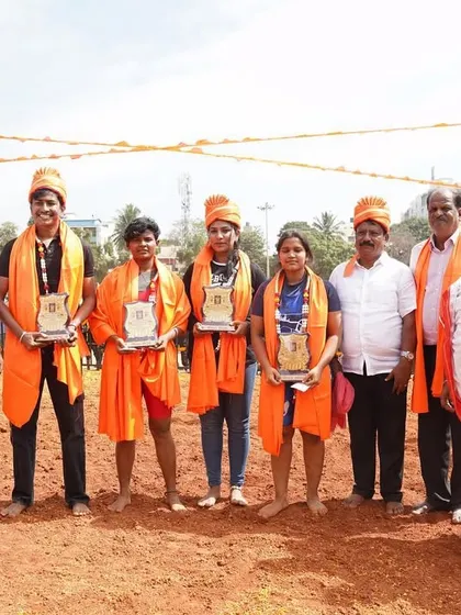 Honoring the female wrestlers at the state-level Matti Kusti tournament. Strength has no gender.