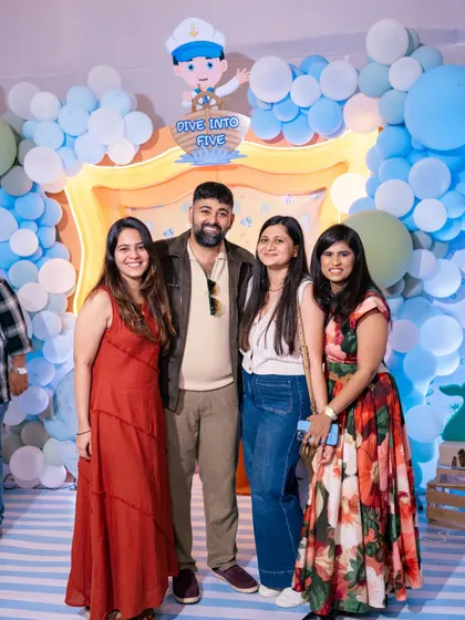 Another photo with the wonderful family and friends who trusted me to create this special day.