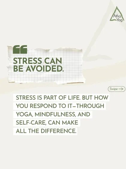 Myth: Stress can be avoided. Fact: Stress is part of life. How you respond to it through yoga, mindfulness, and self-care makes all the difference.