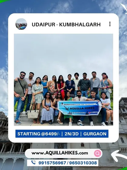 Our Udaipur-Kumbhalgarh trip is a great option for a long weekend escape. This graphic gives you a quick overview of the 2N/3D trip from Gurgaon.