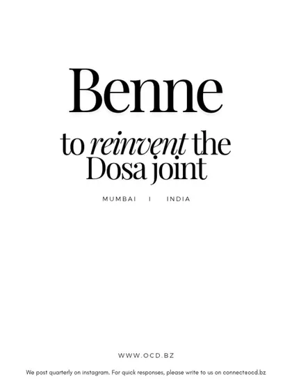 Our mission statement for the project: to reinvent the Dosa joint. This guided our design decisions, pushing us to create something modern yet deeply rooted in tradition.