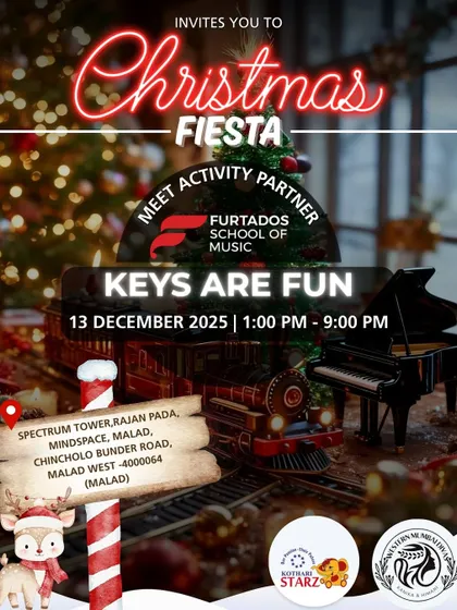 We're bringing our "Keys Are Fun" program to a Christmas Fiesta. This event poster shows how we partner with community events to give families a chance to experience our playful and creative keyboard learning program for young children firsthand.