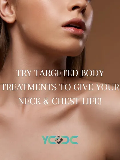 HydraFacial isn't just for the face. I offer targeted body treatments to rejuvenate the skin on your neck and chest, bringing it back to life.