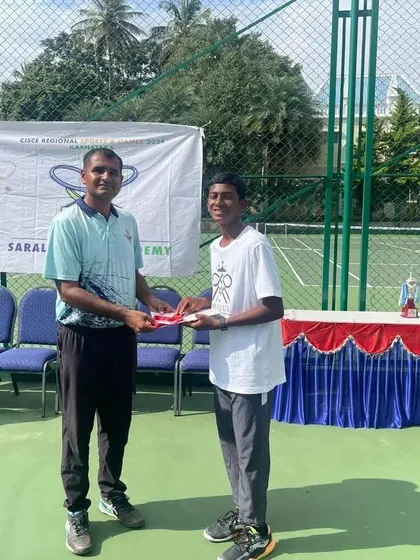 A moment of recognition for Nithinbarath. This silver medal is another step in his journey towards becoming a top national player.