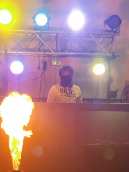To make your event unforgettable, I offer special AV effects like these flame machines. They add a serious wow factor and are perfect for grand entrances or high-energy moments on the dance floor. It's all part of the complete audio-visual package I provide.