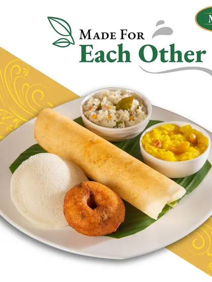 Our Mini Tiffin combo is truly made for those who love variety. A soft idli, crispy vada, mini dosa, and savory upma come together for a perfect meal.