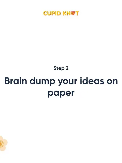 Writing things down can bring a lot of clarity. This is step two in our guide to preparing for those important relationship talks.