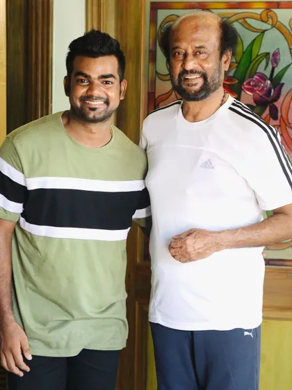 Another opportunity to work with Thalaivar Rajinikanth. This picture was taken on set, and being able to work with a legend like him is always a blessing.