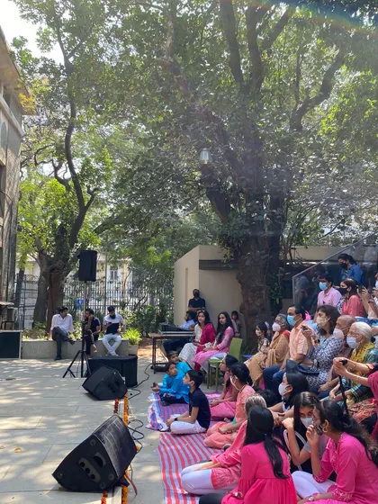 The community gathered for our outdoor fundraiser, showing their incredible support for making music accessible to all.