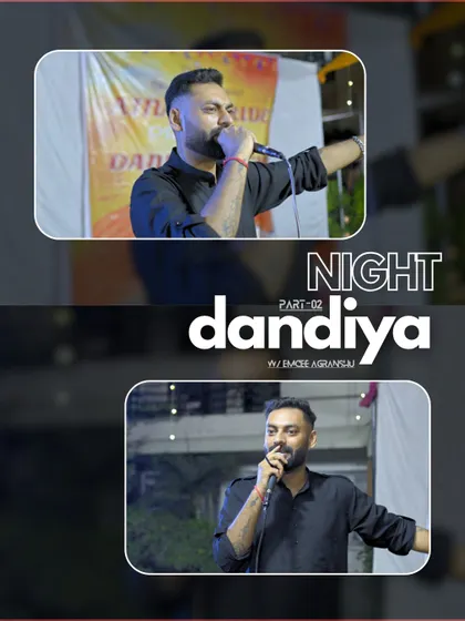 "Dandiya Night Part-02." This follow-up graphic continues the story of the event, showcasing more moments of me commanding the stage.