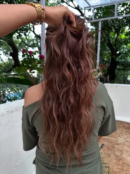 The ponytail view of the 'Ribbon Highlights'.