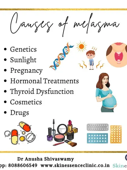 Understanding the triggers for melasma is key to managing it. This guide outlines the common causes, including genetics, sunlight, pregnancy, and hormonal treatments, which we discuss during your consultation to build an effective plan.