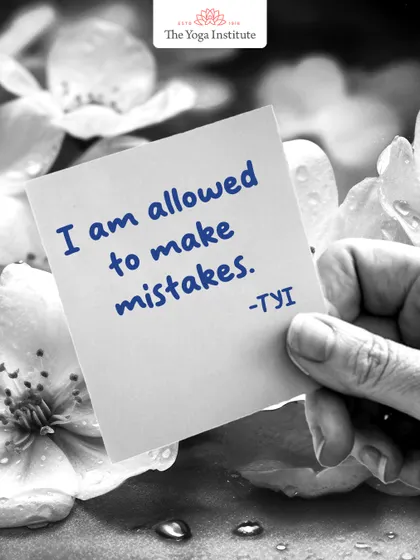 An affirmation for self-compassion: "I am allowed to make mistakes." Each one is a lesson, not a reason for shame.