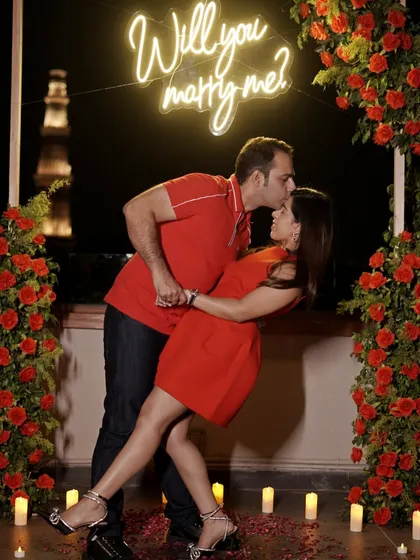 A dance to celebrate a lifetime of togetherness. My terrace provides the perfect romantic stage for couples to celebrate their engagement after a heartfelt proposal.