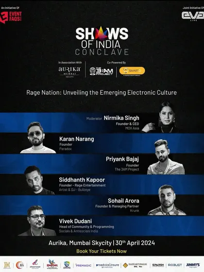 I was part of a panel at the Shows of India Conclave, talking about the emerging electronic culture with a bunch of my friends and cool peeps.