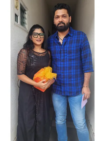 Meeting Rakshit Shetty sir for the first time was memorable, especially since I tripped right in front of him. I hope I get a chance to sing in one of his movies someday.