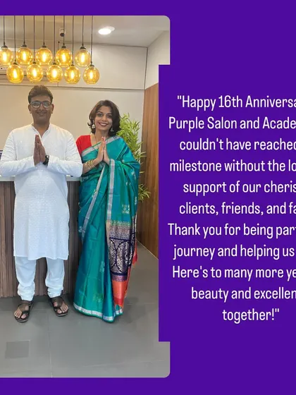 A picture from our 16th anniversary. We couldn't have reached this milestone without the love and support of our cherished clients, friends, and family. Thank you for being part of our journey.