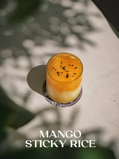 What if drinks could feel like memories, minus the buzz? My Mango Sticky Rice mocktail is a tropical warmth in a glass, a bottled moment from my Sober Curious 2.0 menu.