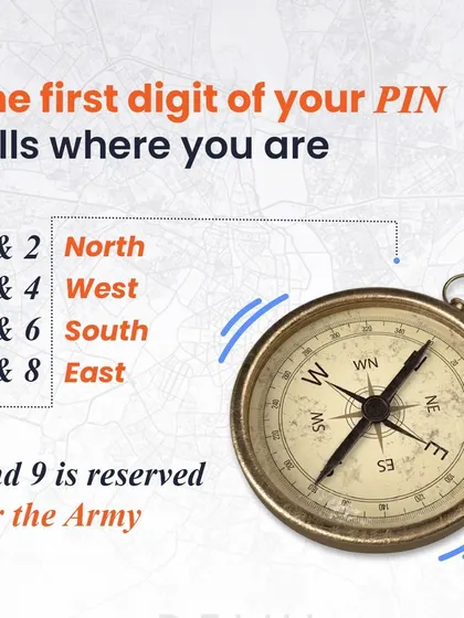 The first digit of your PIN code tells you the region you are in. 1 and 2 are for the North, 3 and 4 for the West, 5 and 6 for the South, and 7 and 8 for the East.
