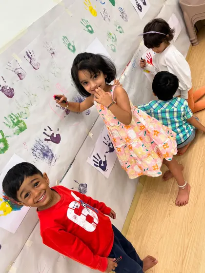 Each activity, from making Bhel Puri and toast to plucking methi leaves and exploring what floats, is a lesson in itself. These practical life and sensorial activities are central to the Montessori method, helping children develop fine motor skills, concentration, and a deep understanding of the world through their own actions.