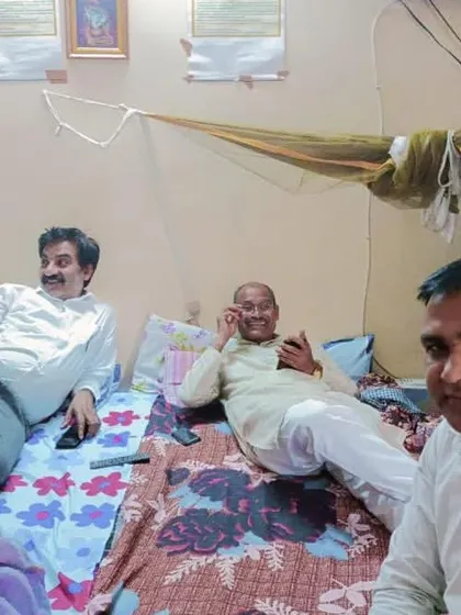 Another candid moment at the senior citizen center. These visits help me unwind from the stress of court and reconnect with what truly matters.