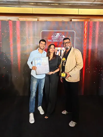 Our leadership team proudly holding the trophy and certificate at the ET F&B Leaders Conclave. This honor celebrates our rapid growth and our unwavering focus on food tech, sustainable sourcing, and process-driven systems.
