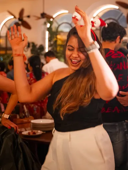 Dancing the night away. Our New Year's Eve party was full of energy, laughter, and unforgettable moments of celebration.