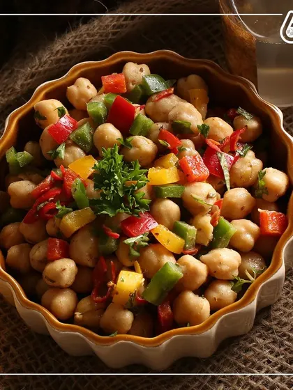 This chickpea salad is a fantastic source of plant-based protein and fiber. It's a simple, refreshing, and filling meal that's great for lunch or a light dinner.