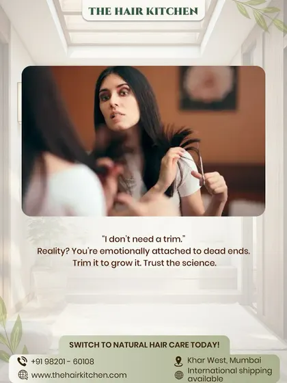 "I don't need a trim." The truth is, you might be emotionally attached to dead ends. You have to trim it to grow it. Trust the science.