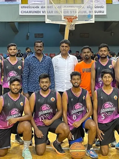 The Bangalore Rural Division team in Davangere, runners-up at the Dasara CM Cup 2023.