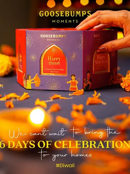 I can't wait to bring the 6 days of celebration to your homes this Diwali. This hexagon gift box is designed to be an experience, with a new surprise waiting to be discovered each day.