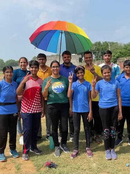 A happy group photo celebrating our coach's birthday. The smiles and victory signs show the strong bond we share as a team.