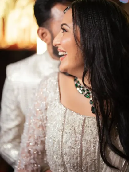 A candid shot of the bride, happy and relaxed, knowing we have everything under control.