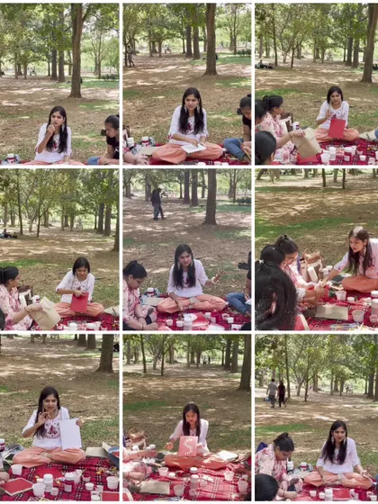 A collage from our Warli painting session in the park. I love hosting these art meetups and I'm always looking for new cities to visit. Let me know where I should come next.