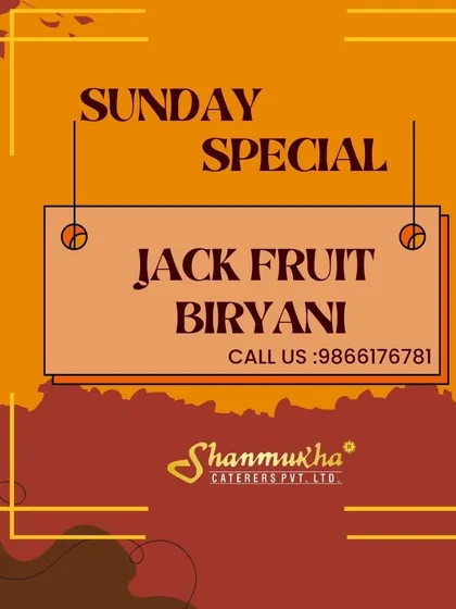 Another look at our special Jackfruit Biryani, a unique vegetarian alternative that is both delicious and satisfying.