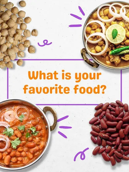 What's your favorite comfort food, Chole or Rajma? With my ready-to-eat meals, you don't have to choose. You can have both, ready in just 5 minutes.