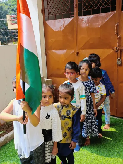 A duplicate of the previous image, showing our little citizens celebrating Republic Day.