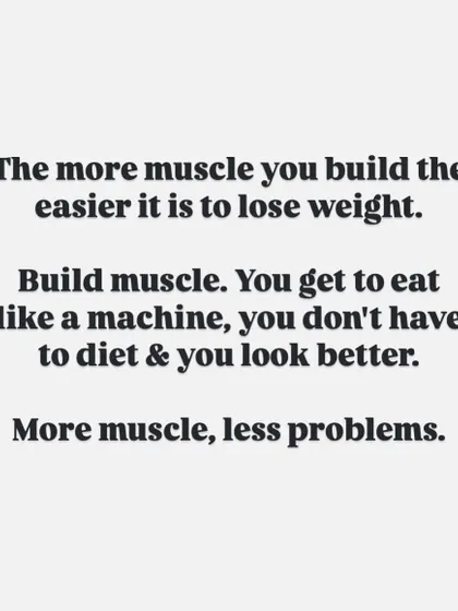 Building muscle is the ultimate metabolic hack. The more muscle you have, the more calories your body burns at rest, making it easier to lose fat and stay lean. More muscle, less problems.