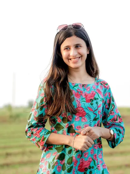 'Kokan Hearted Girl' is turning heads in our vibrant printed co-ords. It's amazing to see her joyful energy in our designs.