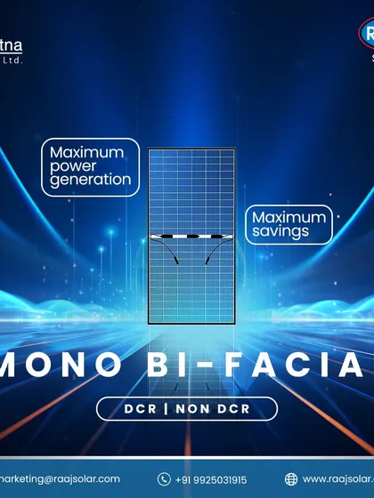 Our Mono Bi-Facial panels are engineered for maximum power generation and maximum savings. We offer both DCR and Non-DCR options to meet diverse project requirements while ensuring top performance.