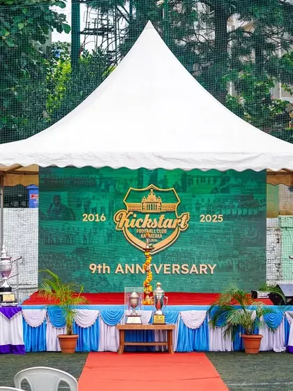 The stage for celebrating greatness. The setup for our 9th Anniversary Grand Gala, where we honor the achievements of our players and teams.