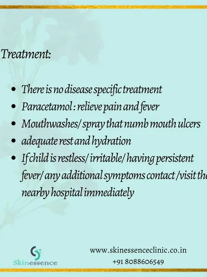 There is no specific cure for HFMD, so treatment focuses on symptom relief. This includes using paracetamol for pain and fever, mouthwashes to numb sores, and ensuring adequate rest and hydration.