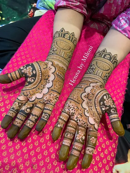 A beautiful design with a central mandala and floral patterns, created for a special client.