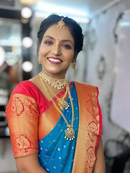 The smile says it all. I love empowering my students to create such beautiful looks.