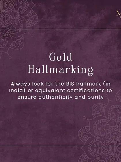 Your trust is my priority. That's why I always use BIS hallmarked gold in all my jewellery. This certification is your assurance of the purity and authenticity of the gold you are buying.