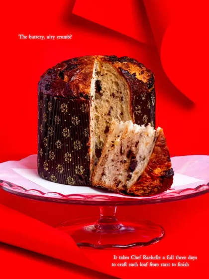 My Triple Chocolate Panettone is a decadent twist on the Italian classic. It takes three days to make and is layered with dark, milk, and white chocolate.