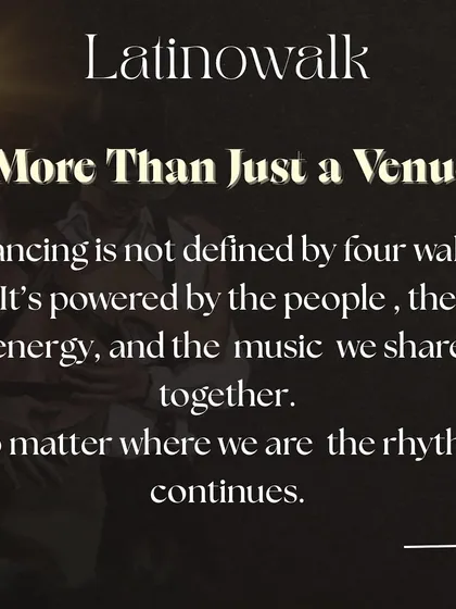 Dancing isn't defined by four walls. It's powered by the people and the energy we share together, no matter the venue.
