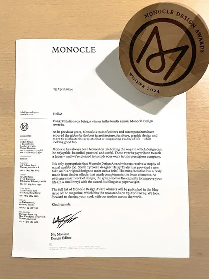 I am deeply honored that my work on the Dr. Vishnuvardhan Memorial was recognized with a 2024 Monocle Design Award. This acknowledgment affirms my commitment to creating architecture that is both beautiful and meaningful.