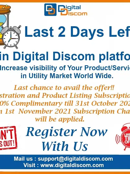 I periodically offer complimentary registration and product listing subscriptions. This is a great opportunity for new sellers to join the platform and gain visibility in the utility market without any initial cost.