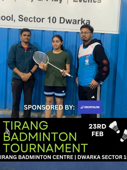A winner receiving her prize at the Decathlon-sponsored event. Such partnerships enhance the prestige of our community tournaments.